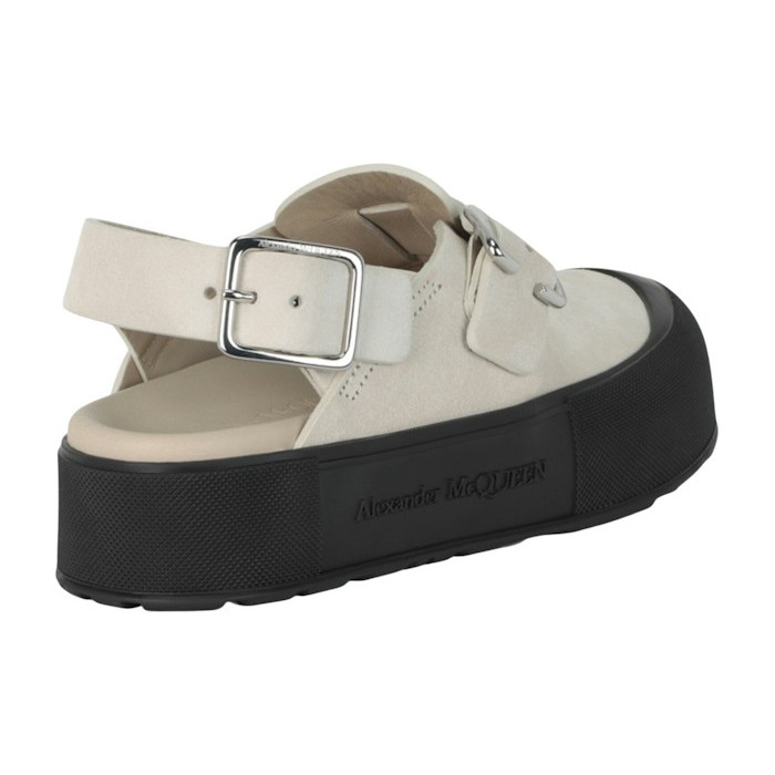 Alexander McQueen New Micmac Clog Beige Silver - мужская сетка размеров Alexander McQueen New Micmac Clog Beige Silver - мужская сетка размеров