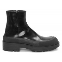 Alexander McQueen Tread Ankle Boots Black