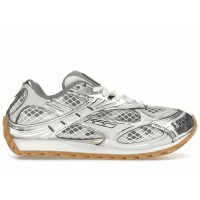 Bottega Veneta Orbit Silver White