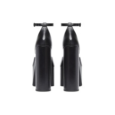 Женские Balenciaga Camden 160mm Sandals Black Leather (W)