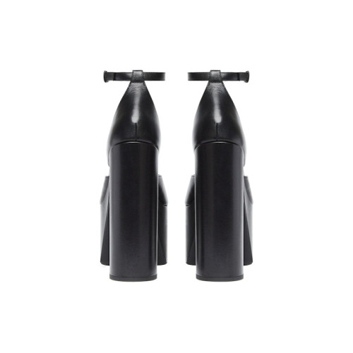 Balenciaga Camden 160mm Sandals Black Leather (W) - женская сетка размеров