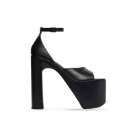 Женские Balenciaga Camden 160mm Sandals Black Leather (W)