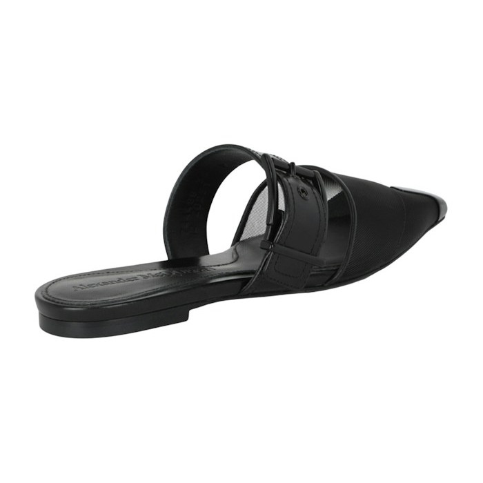 Alexander McQueen Wmns Mesh Punk Mule Black - женская сетка размеров Alexander McQueen Wmns Mesh Punk Mule Black - женская сетка размеров