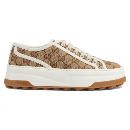 Gucci GG Sneaker Interlocking G Beige (W) - женская сетка размеров