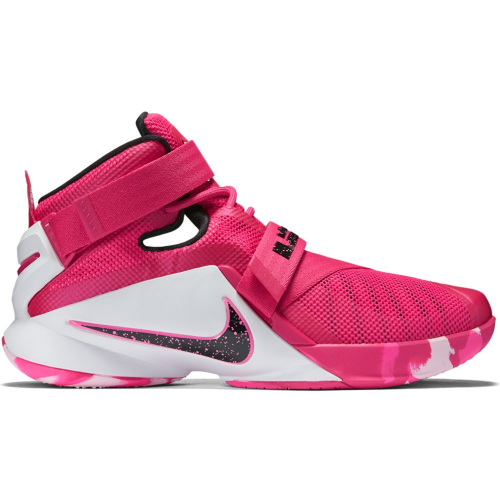 Кроссы Nike LeBron Zoom Soldier 9 Think Pink - мужская сетка размеров