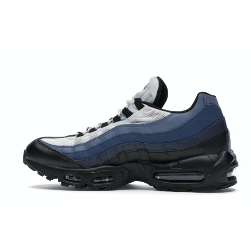 Кроссы Nike Air Max 95 Black Navy Obsidian - мужская сетка размеров