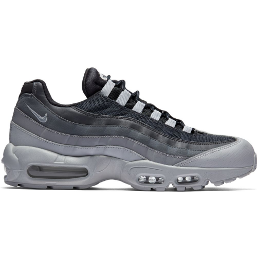 Кроссы Nike Air Max 95 Wolf Grey Cool Grey Dark Grey - мужская сетка размеров