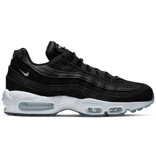 Кроссы Nike Air Max 95 Black Reflect Silver - мужская сетка размеров