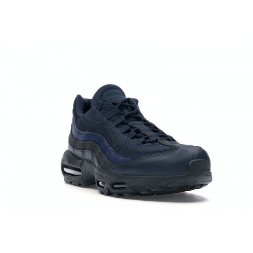 Кроссы Nike Air Max 95 Squadron Blue Midnight Navy - мужская сетка размеров