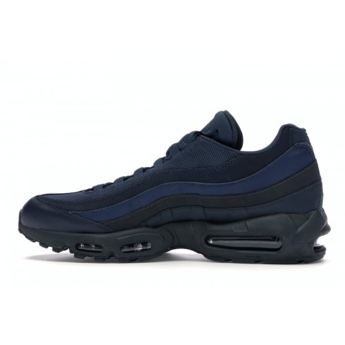 Кроссы Nike Air Max 95 Squadron Blue Midnight Navy - мужская сетка размеров