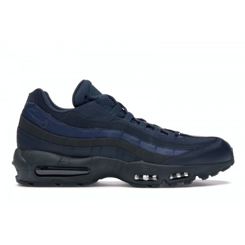 Кроссы Nike Air Max 95 Squadron Blue Midnight Navy - мужская сетка размеров