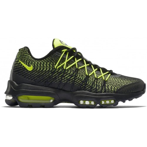 Кроссы Nike Air Max 95 Jacquard Black Volt - мужская сетка размеров