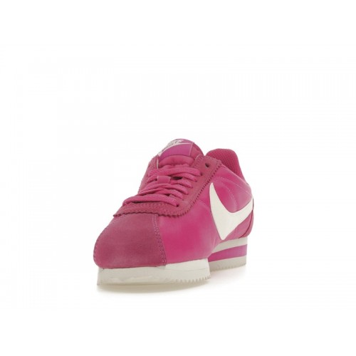 Кроссы Nike Classic Cortez Nylon Active Fuchsia Summit White (W) - женская сетка размеров