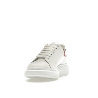Alexander McQueen Oversized White Silver Red Metallic
