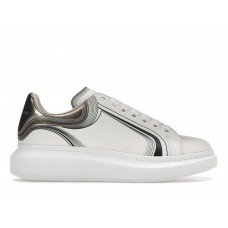 Кроссовки Alexander McQueen Oversized White Silver