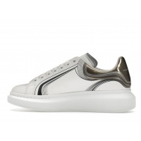 Alexander McQueen Oversized White Silver