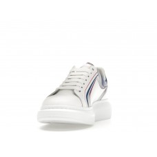 Кроссовки Alexander McQueen Oversized White Galactic Blue