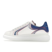 Кроссовки Alexander McQueen Oversized White Galactic Blue