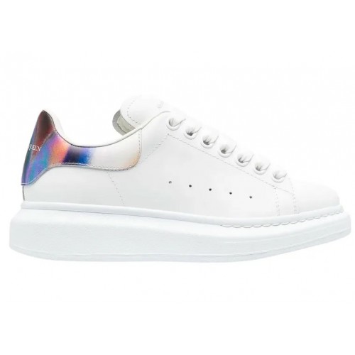 Кроссы Alexander McQueen Oversized White Multi (W) - женская сетка размеров