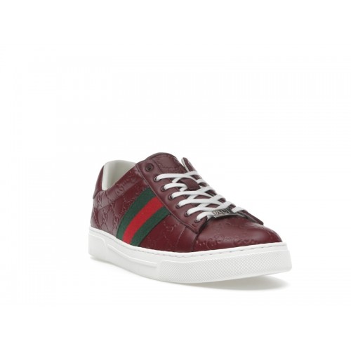 Gucci Ace Web Red Rosso Ancora - мужская сетка размеров