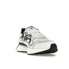Кроссовки Alexander McQueen Sprint Runner Chalk White Black Print