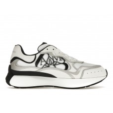 Кроссовки Alexander McQueen Sprint Runner Chalk White Black Print