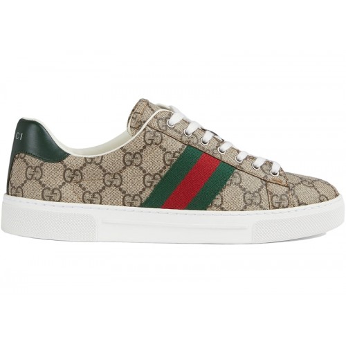 Gucci Ace GG Crystal Canvas Web Beige (W) - женская сетка размеров