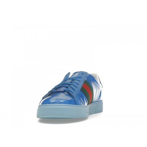 Gucci Ace GG Crystal Canvas Blue - мужская сетка размеров
