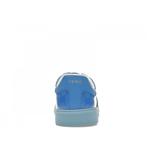 Gucci Ace GG Crystal Canvas Blue - мужская сетка размеров