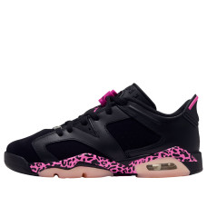 Подростковые Jordan 6 Retro Low Black Fierce Pink (GS)