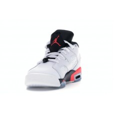 Подростковые Jordan 6 Retro Low White Infrared 23 Black (GS)