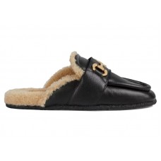 Женские Gucci Horsebit Mule Black (W)