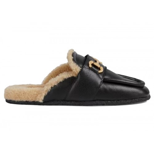 Gucci Horsebit Mule Black (W) - женская сетка размеров