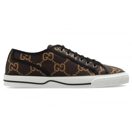 Gucci Tennis 1977 Low GG Monogram Ebony Beige - мужская сетка размеров