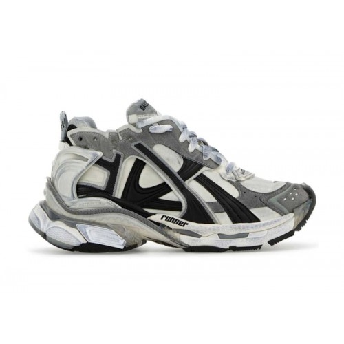 Balenciaga Runner Grey White (W) - женская сетка размеров