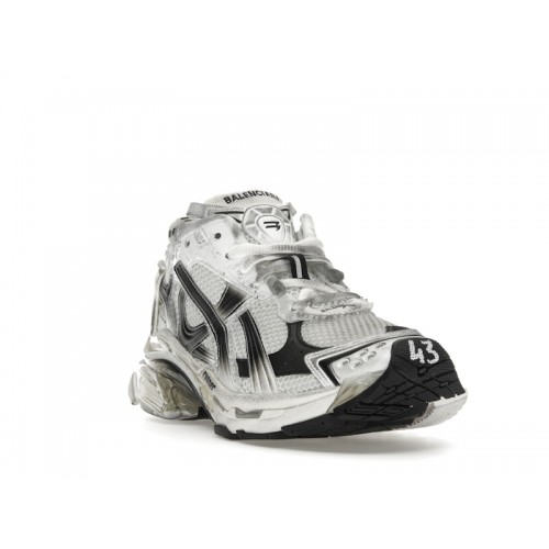 Кроссы Balenciaga Runner White Black Gradient - мужская сетка размеров