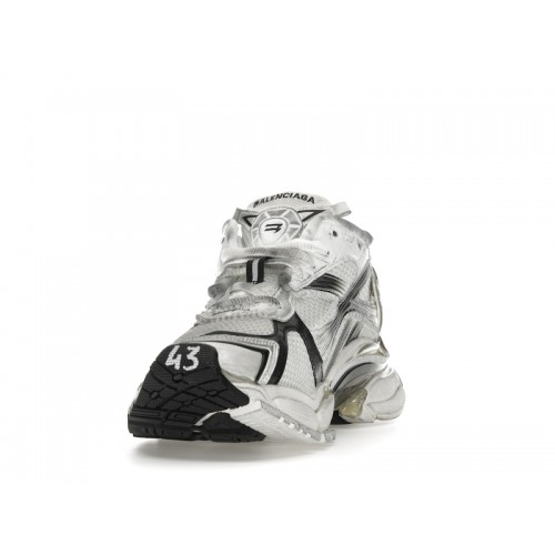 Кроссы Balenciaga Runner White Black Gradient - мужская сетка размеров