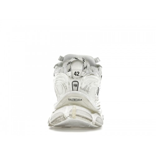 Кроссы Balenciaga Runner Triple White - мужская сетка размеров