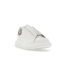 Кроссовки Alexander McQueen Oversized White Silver Croc