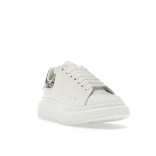 Кроссовки Alexander McQueen Oversized White Silver Croc