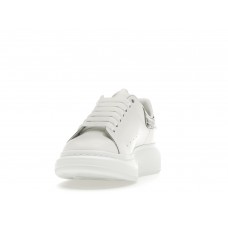 Кроссовки Alexander McQueen Oversized White Silver Croc