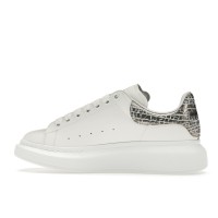 Кроссовки Alexander McQueen Oversized White Silver Croc