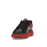 Кроссовки Alexander McQueen Oversized Black Red Translucent Sole