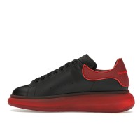 Кроссовки Alexander McQueen Oversized Black Red Translucent Sole