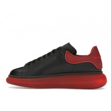 Кроссовки Alexander McQueen Oversized Black Red Translucent Sole