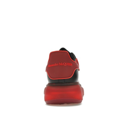 Кроссы Alexander McQueen Oversized Black Red Translucent Sole - мужская сетка размеров