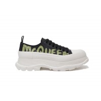 Кроссовки Alexander McQueen Tread Slick Low Lace Up Graffiti Black Khaki