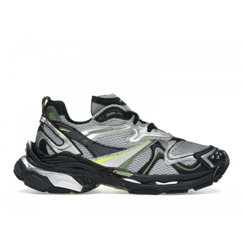 Balenciaga Runner 2.0 Worn-Out Silver Neon Yellow - мужская сетка размеров