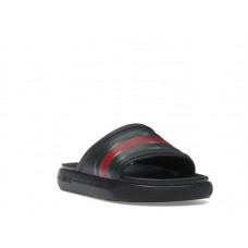 Gucci Web Slide Sandal Black Green Red