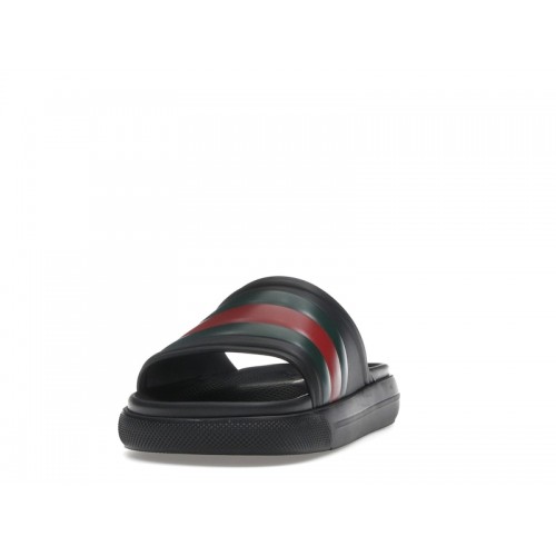 Gucci Web Slide Sandal Black Green Red - мужская сетка размеров